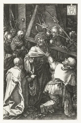 De kruisdraging by Unknown, print, 1512