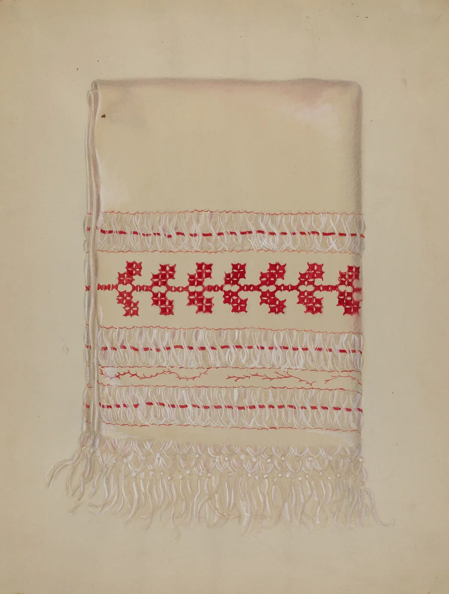 Linen Towel by Eva Wilson, index of american design, 1937