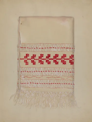 Linen Towel by Eva Wilson, index of american design, 1937