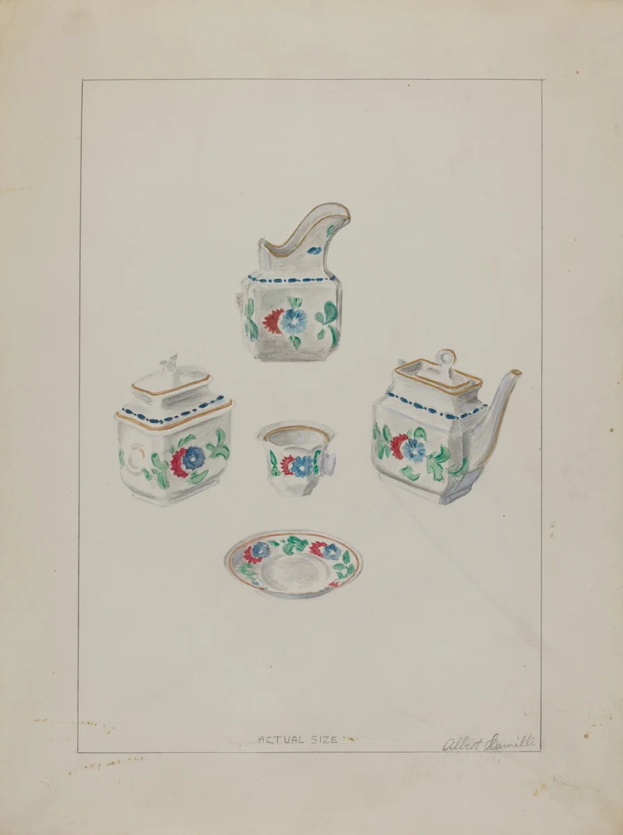 Toy China Set by Albert Camilli, index of american design, 1936