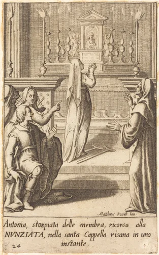 Antonia by Jacques Callot; Matteo Rosselli, print, 1619
