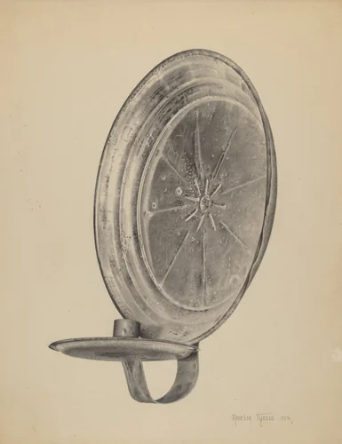 Sconce by Amelia Tuccio, index of american design, 1938