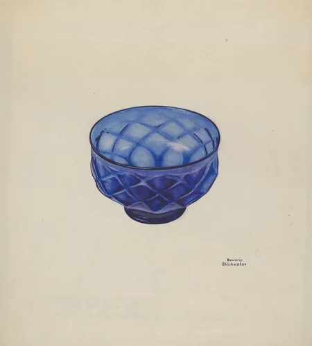 Baptismal Bowl by Beverly Chichester, index of american design, 1939