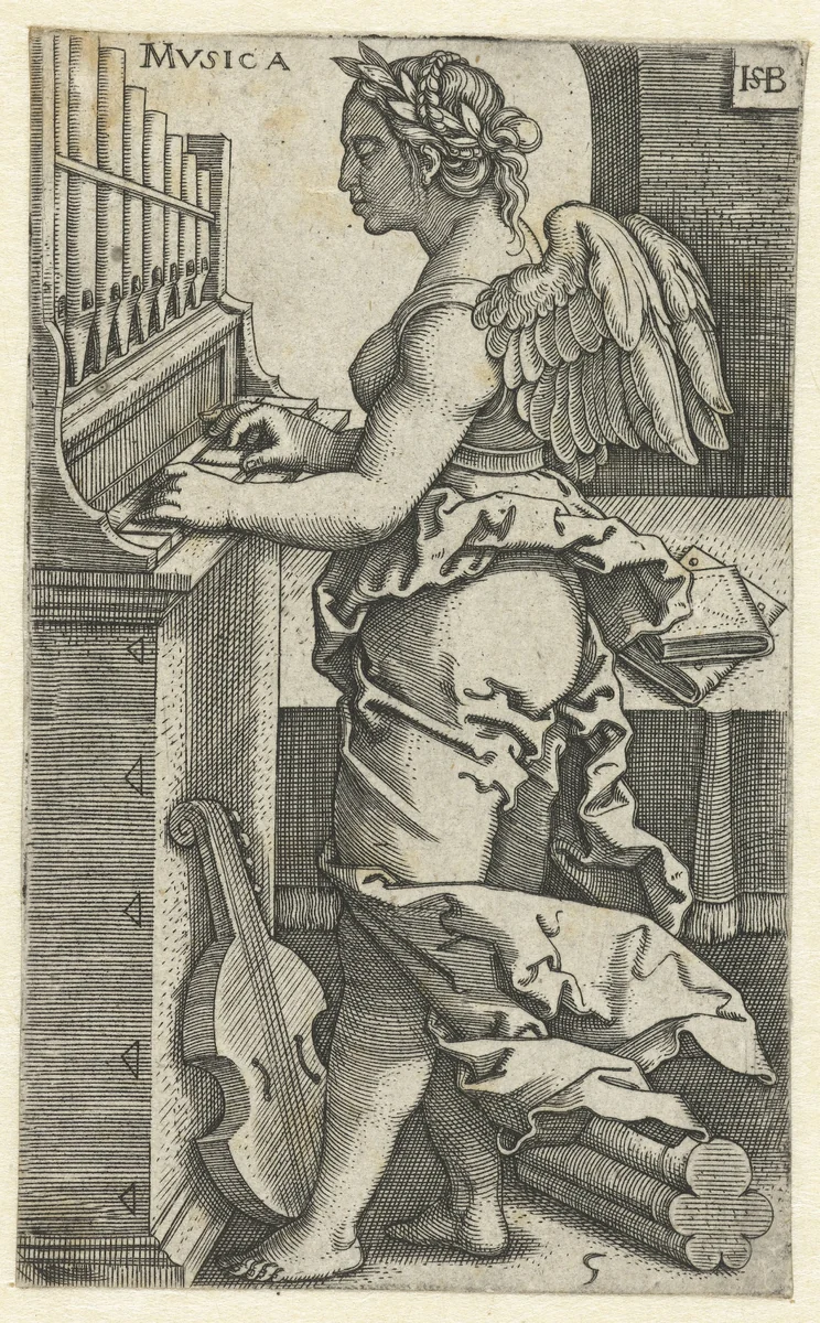 Muziek (Musica) by Unknown, print, 1510-1550