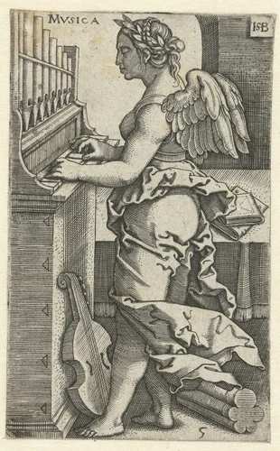 Muziek (Musica) by Unknown, print, 1510-1550