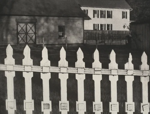 White Fence by Paul Strand, photograph, 1916