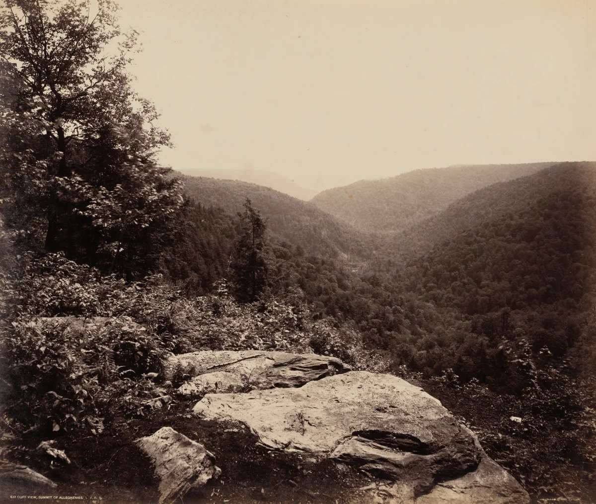 Cliff View, Summit of Alleghenies by William H. Rau, photograph, 1890-1900