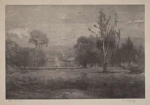 Morning by Elbridge Kingsley; George Inness, print, 1889