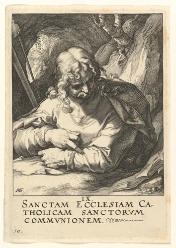 St. James the Less, from "Christ, the Apostles and St. Paul with the Creed" by Hendrick Goltzius, print, 1584-1594