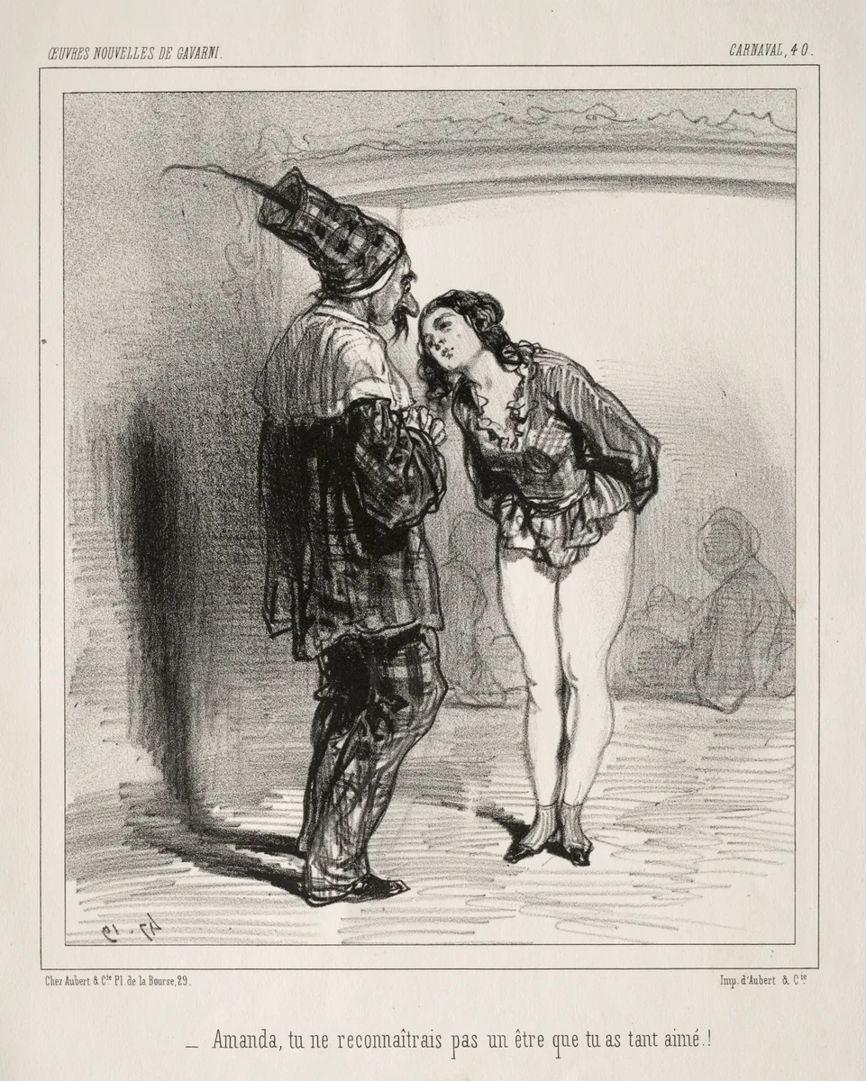 Carnaval by Paul Gavarni, print, 1824-1847
