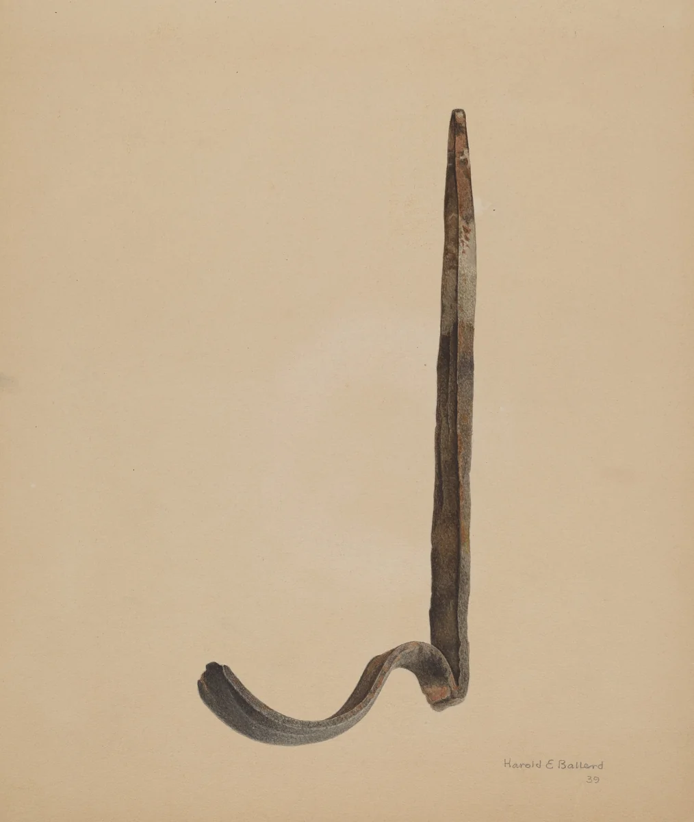 Rain Gutter Stirrup by Harold Ballerd, index of american design, 1939