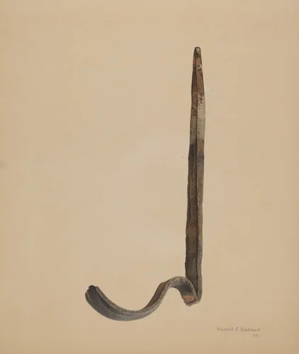 Rain Gutter Stirrup by Harold Ballerd, index of american design, 1939