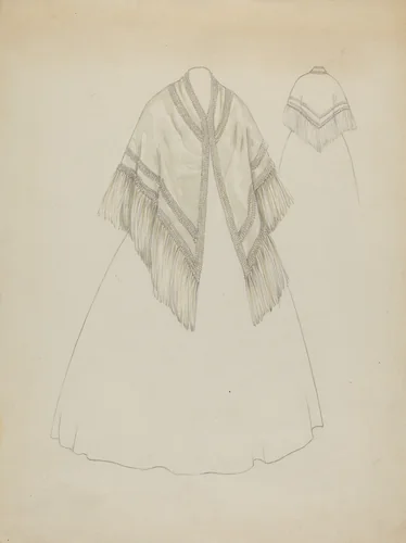 Shaker Shawl by Jessie M Benge, index of american design, 1936