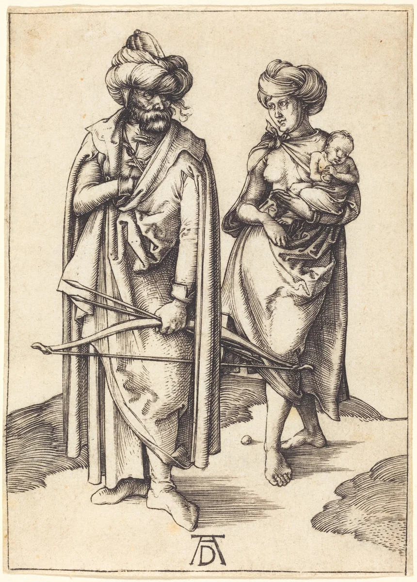 The Turkish Family by Albrecht Dürer, print, 1495-1496