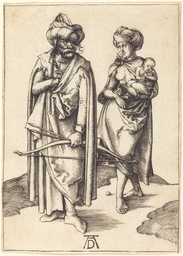 The Turkish Family by Albrecht Dürer, print, 1495-1496