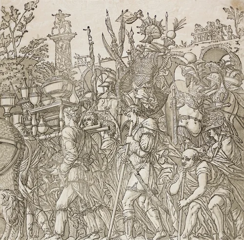 Triumph of Caesar by Andrea Andreani, print, 1599