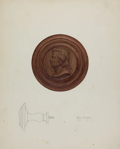 Mozart Tie-back by Helen Bronson, index of american design, 1938