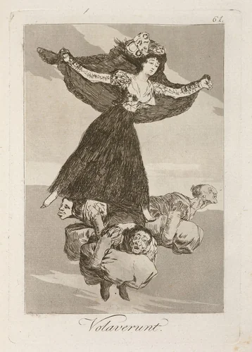 Volaverunt (They Have Flown) by Francisco Goya, print, 1799