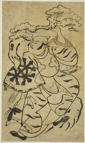 The Actor Nakamura Denkuro I by Torii Kiyonobu I (鳥居 清信), print, 1695-1705