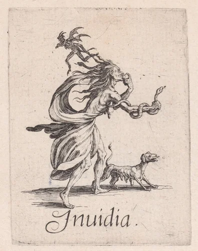 L'Envie (Envy), from "Les Péchées Capitaux" (The Deadly Sins) by Jacques Callot, print, 1615-1625