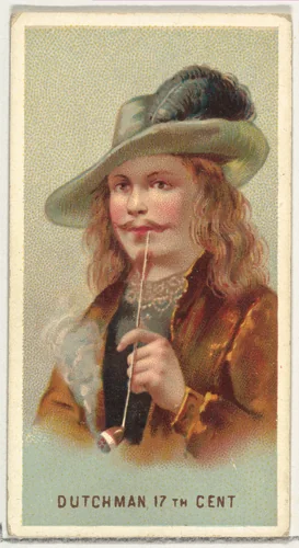 17th Century Dutchman, from World's Smokers series (N33) for Allen & Ginter Cigarettes by Allen & Ginter, print, 1888