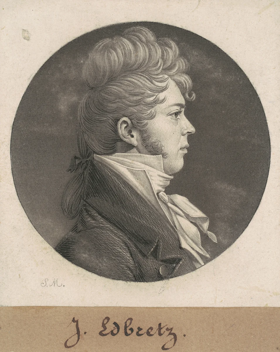 John Hill Smith by Charles B. J. Févret de Saint-Mémin, print, 1803-1813