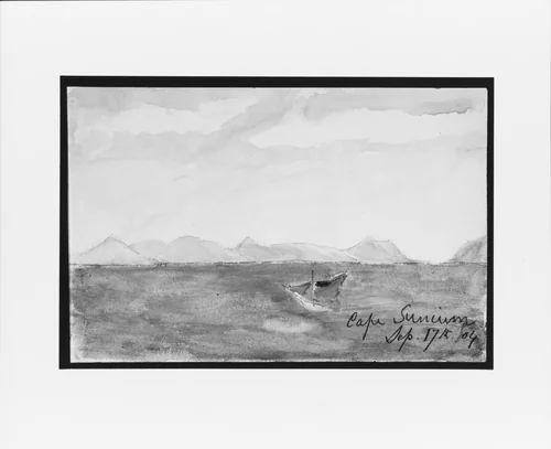 Cape Sunium (from Sketchbook) by Mary Newbold Sargent, artwork, 1904