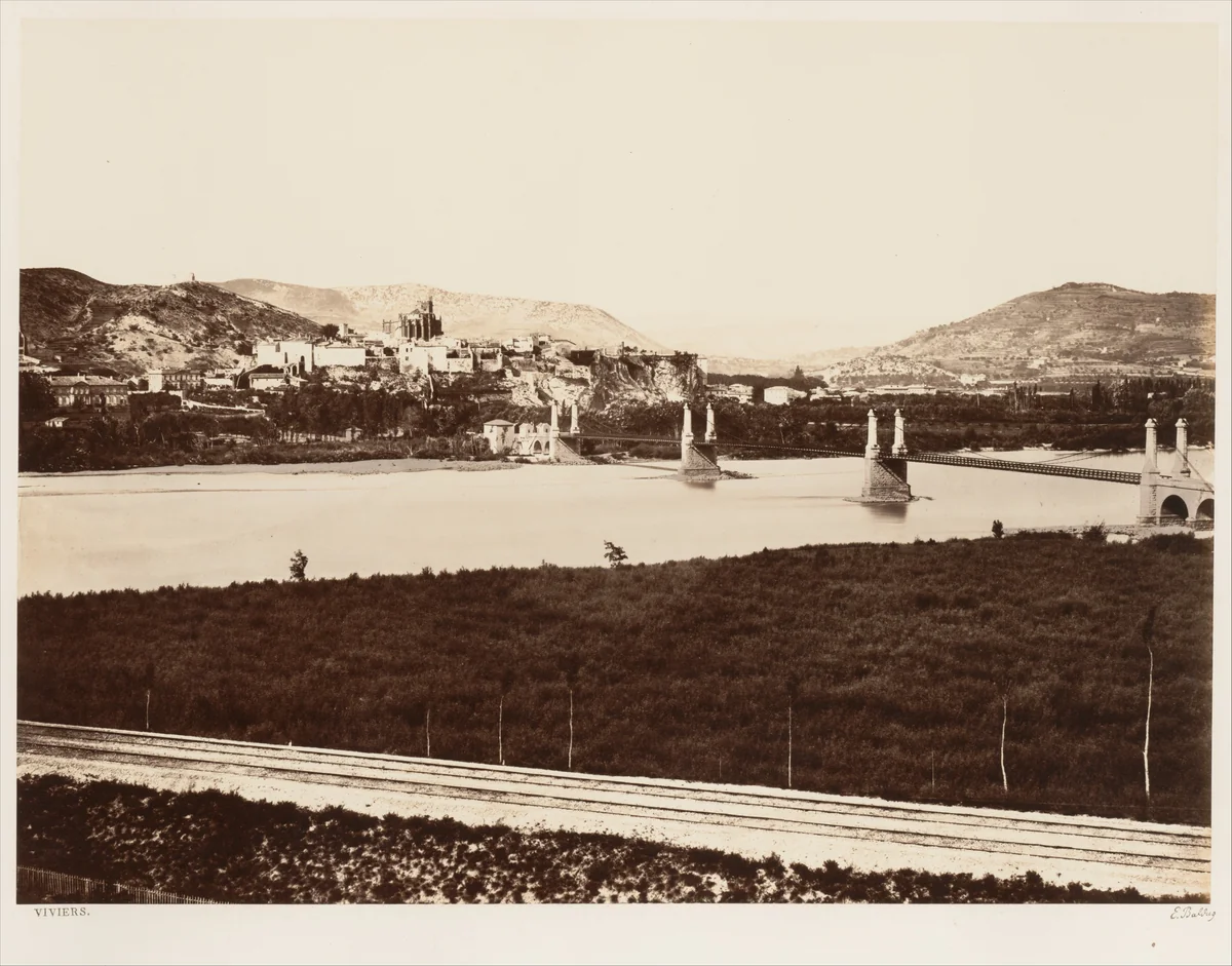 Viviers by Edouard Baldus, photograph, 1860-1862