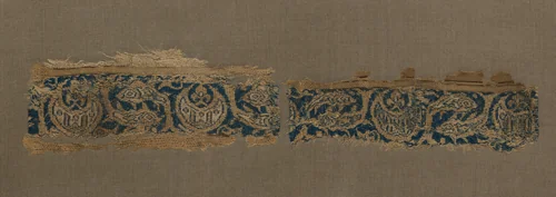 Fragment of a Band by Unknown, textile, 1300-1350