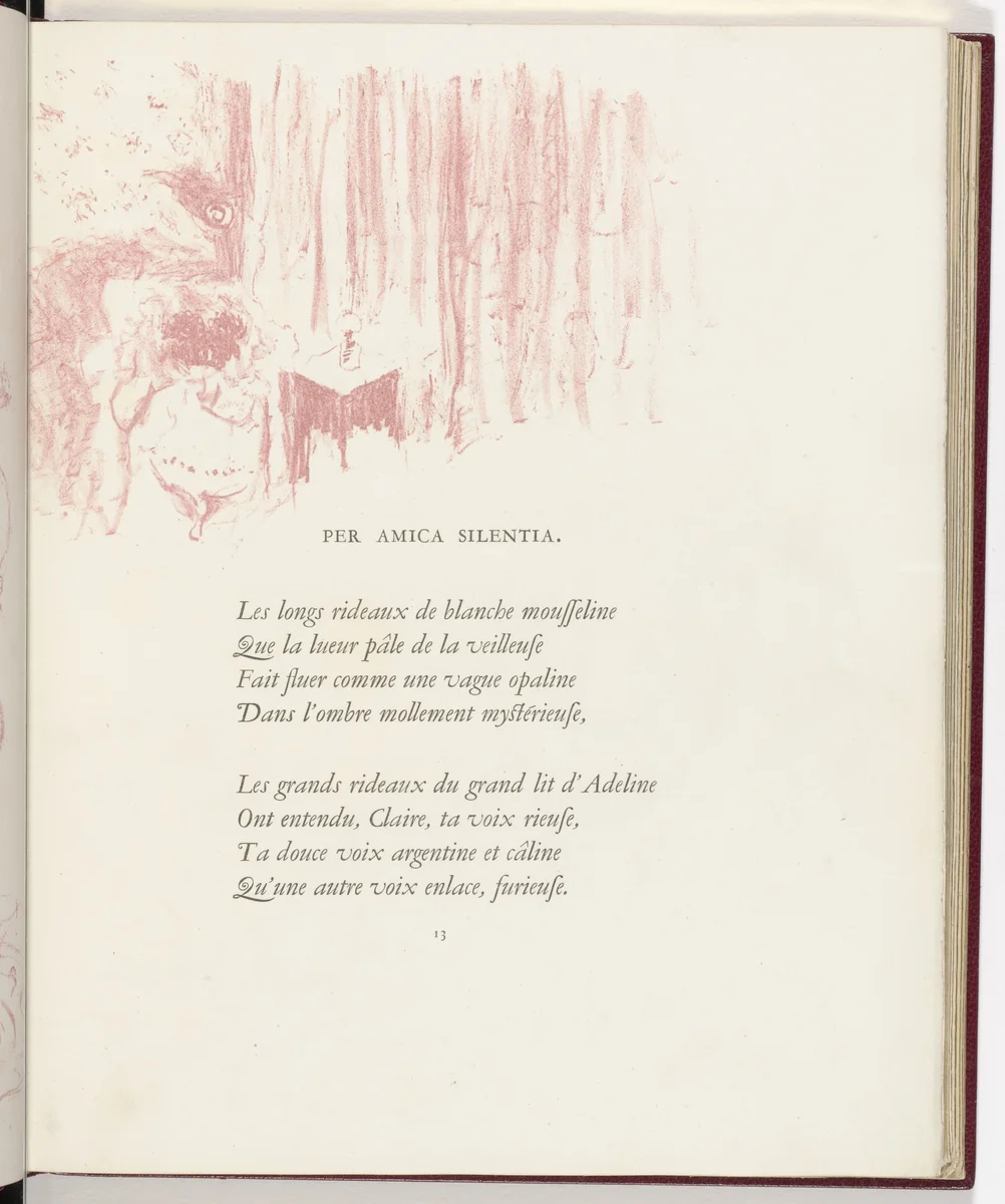 In-text plate (page 13) from Parallèlement (In Parallel) by Pierre Bonnard, illustrated book, 1900