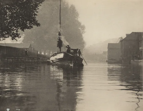 A Misty Morning at Norwich by Peter Henry Emerson, photograph, 1890-1891