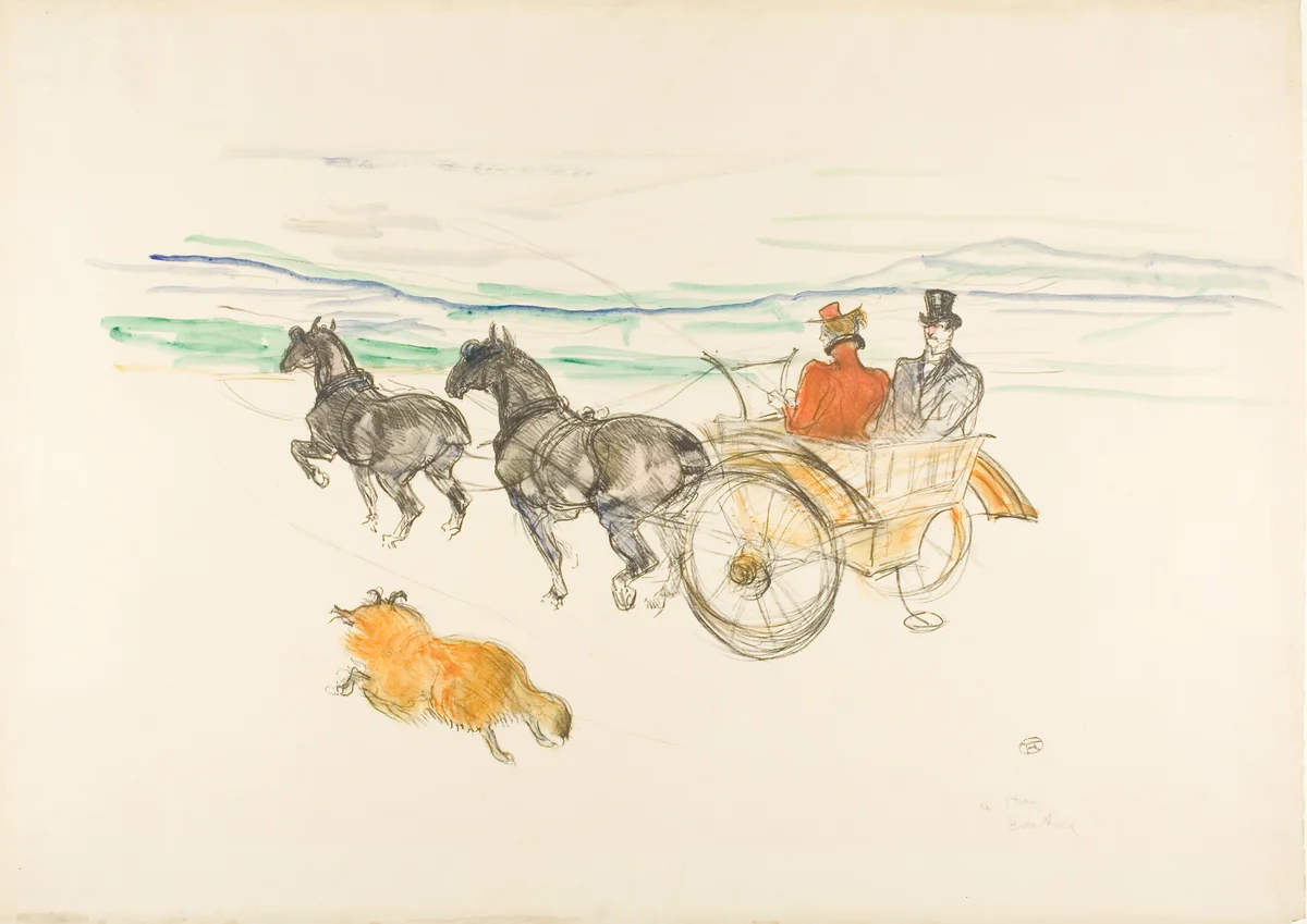 Double harness by Henri de Toulouse-Lautrec, print, 1897