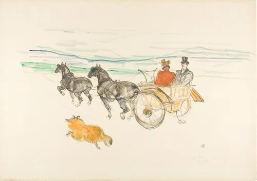 Double harness by Henri de Toulouse-Lautrec, print, 1897