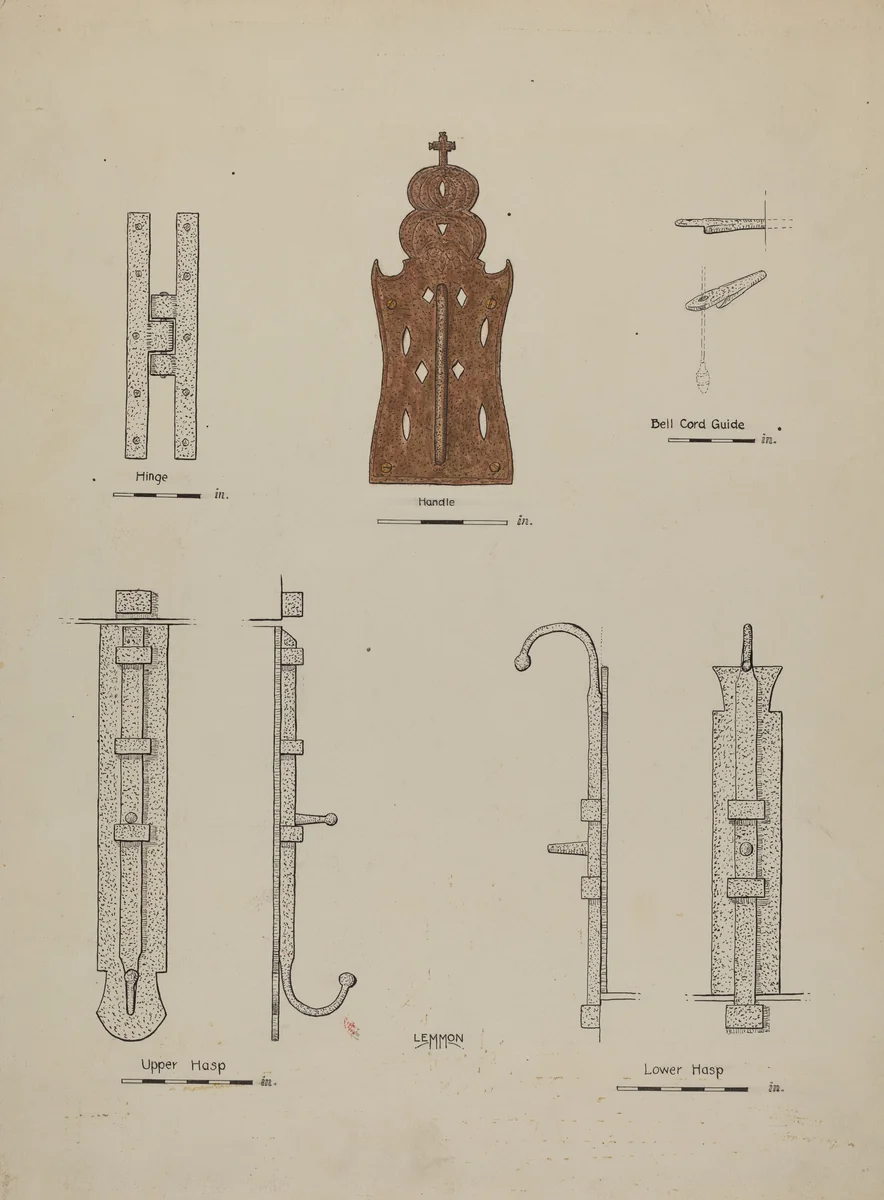 Doorway and Doors by Warren W. Lemmon; Paul Park, index of american design, 1939
