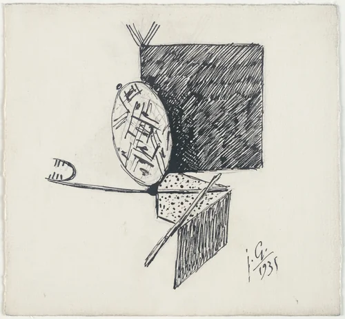 Study for Head by Julio González, drawing, 1935