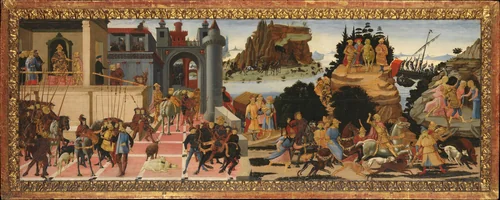 Scenes from the Story of the Argonauts by Jacopo del Sellaio, painting, 1460-1470
