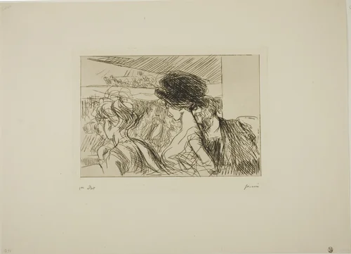 Lower Box at the Theater by Jean-Louis Forain, print, 1909