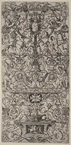 Ornament Panel: Mars, God of Battles by Nicoletto da Modena, print, 1507