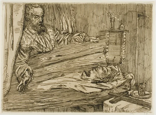 Berenice by Alphonse Legros, print, 1861