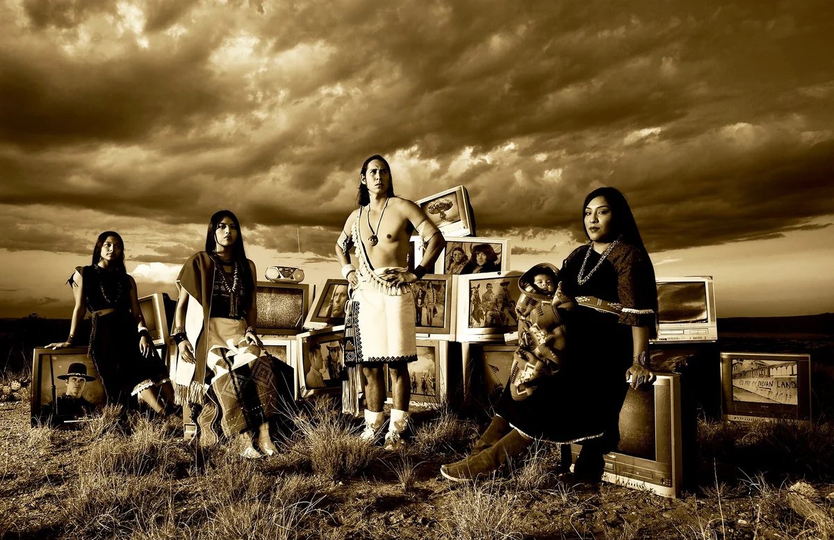 TV Indians by Cara Romero, photograph, 2017