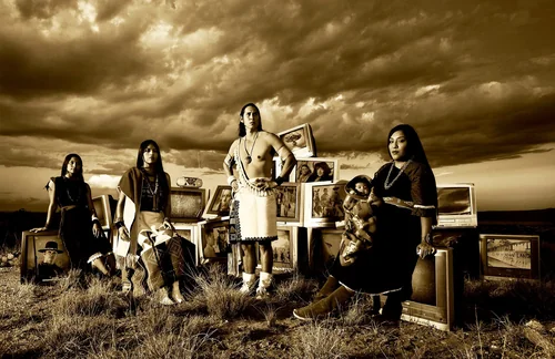 TV Indians by Cara Romero, photograph, 2017