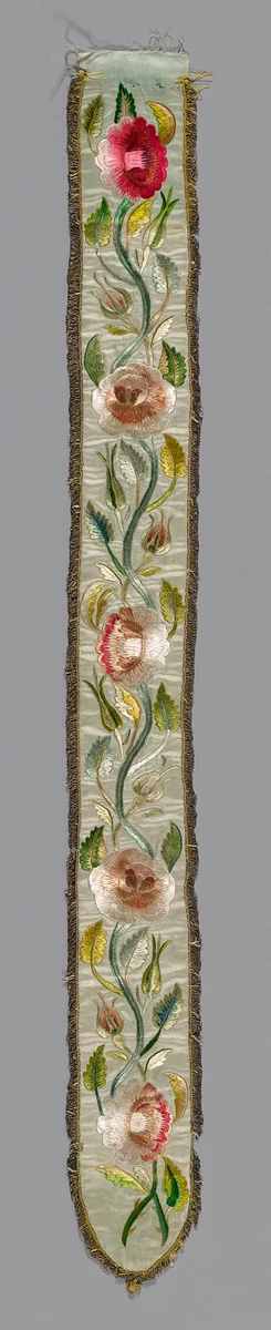 Border Fragment by France, textile, 1775-1825