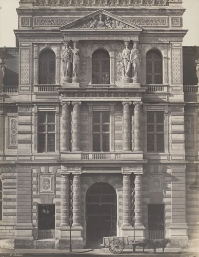New Imperial Library (Door) by Édouard-Denis Baldus, photograph, 1856