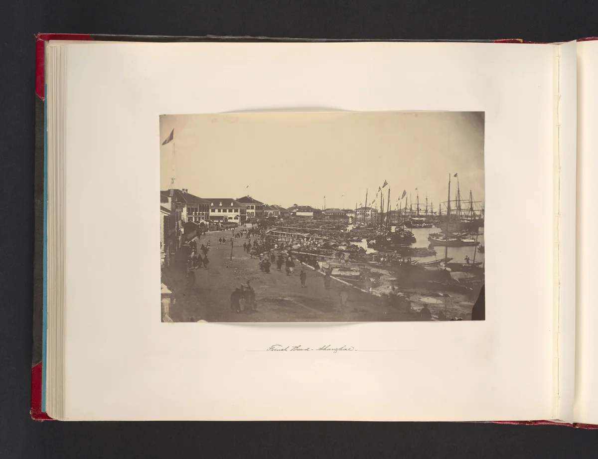 French Bund, Shanghai by John Thomson, photograph, 1865