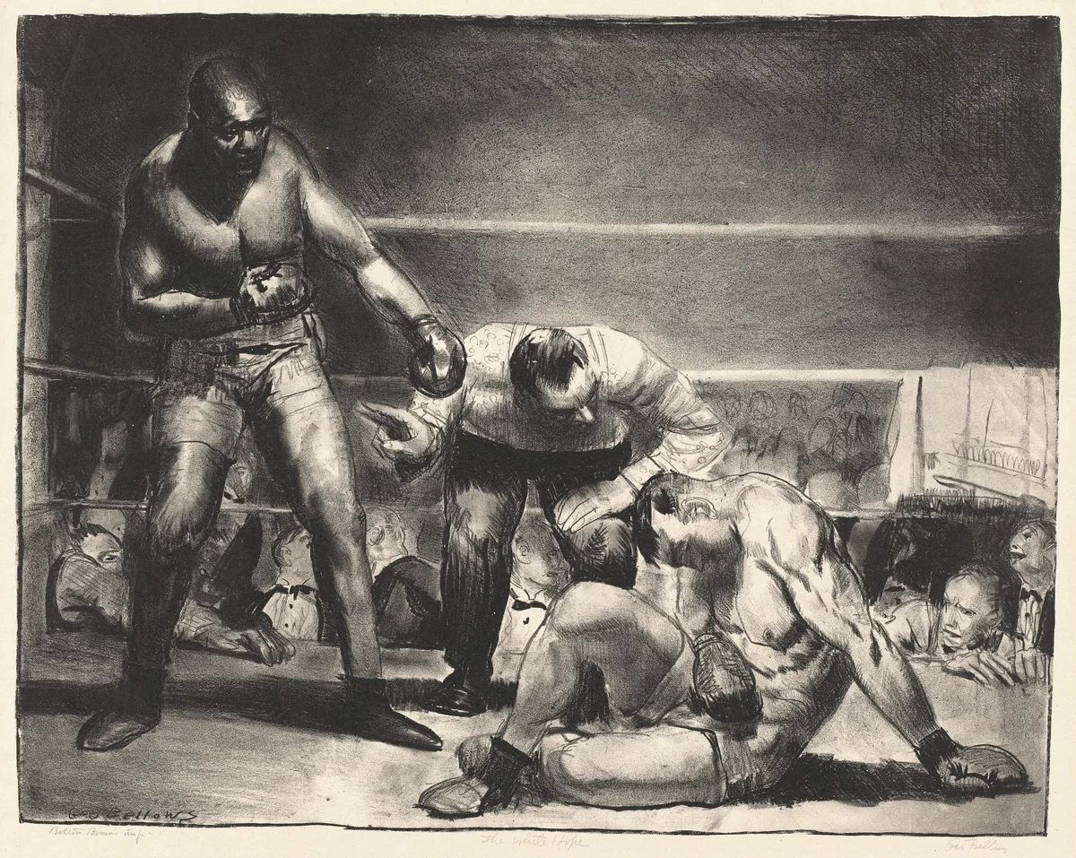 The White Hope by George Bellows, print, 1921