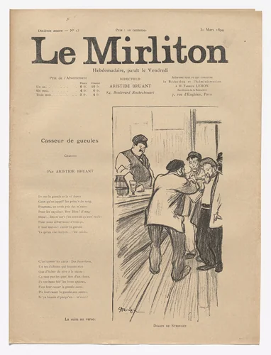 Le Mirliton, no. 13 by Théophile-Alexandre Steinlen, periodical, 1894