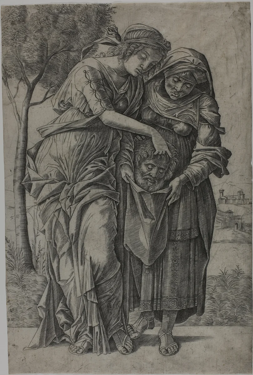 Judith with the Head of Holofernes by Girolamo Mocetto, print, 1490-1531