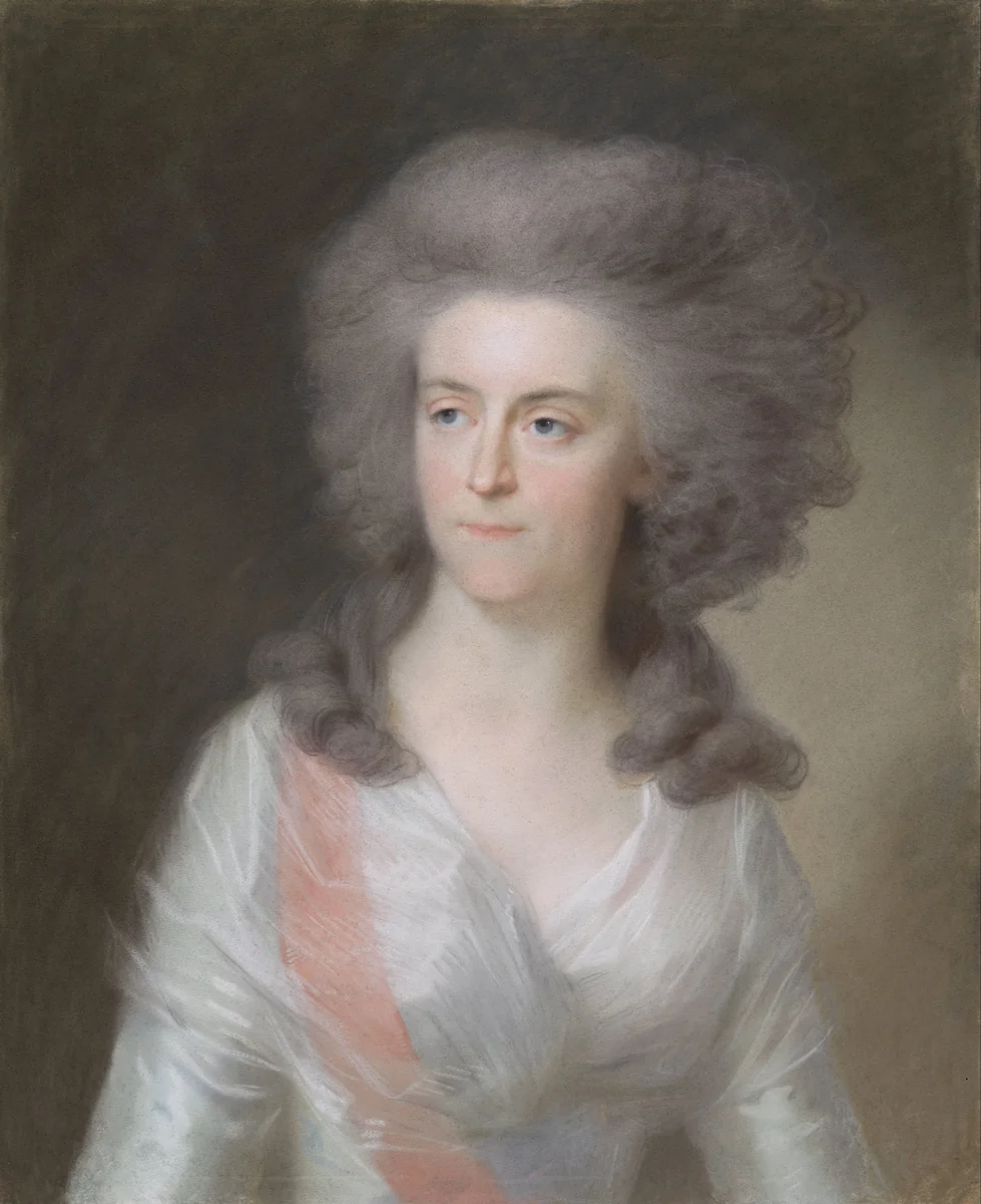 Frederica Louisa Wilhelmina, prinses van Oranje-Nassau (dochter van Willem V) by Johann Friedrich August Tischbein, drawing, 1785-1795