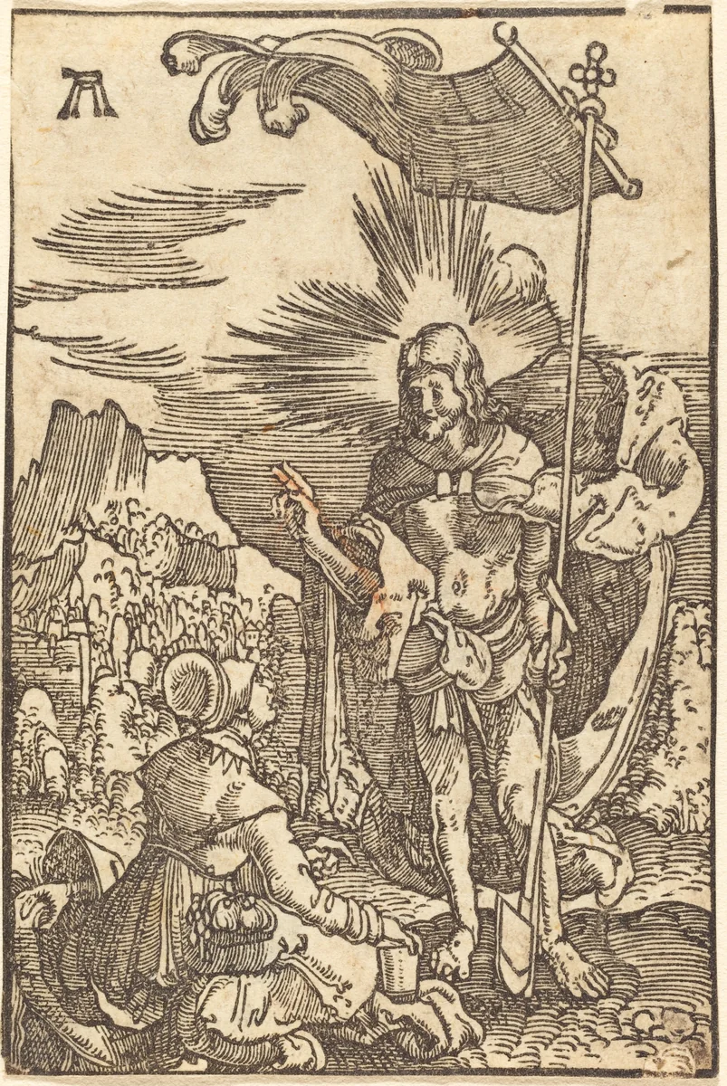 Noli me Tangere by Albrecht Altdorfer, print, 1513