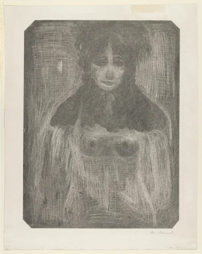 Model with Hood and Collar by Edvard Munch, print, 1897